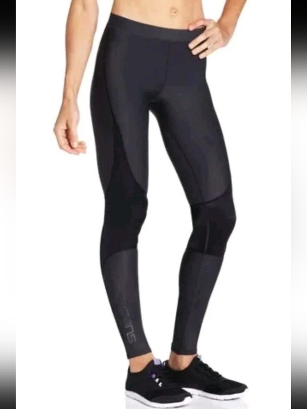 Skins RY400 Compression Recovery Leggings Women's M Tall in Black